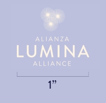Lumina Alliance logo with a reference to 1 inch measurement