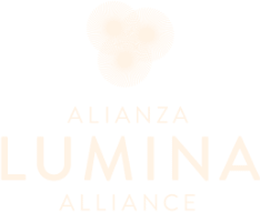 Lumina Alliance logo outline in white